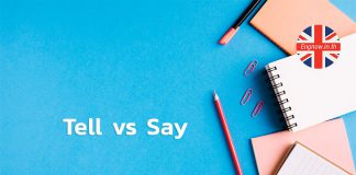 การใช้ Tell vs Say