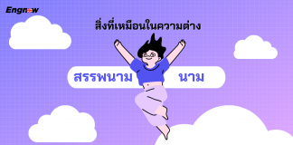 สิ่งที่เหมือนในความต่าง นาม & สรรพนาม