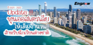 Update!! ทุนออสเตรเลีย ให้เต็มจำนวน!! ปี 2021-2022