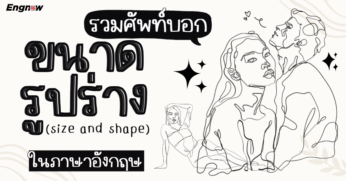 รวมศัพท์บอก ขนาด รูปร่าง (Size And Shape) ในภาษาอังกฤษ - Engnow.In.Th เรียน ภาษาอังกฤษออนไลน์