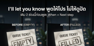 “I’ll let you know” พูดยังไงไม่ให้ดูปัดงาน (มีเวอร์ชันโปร)