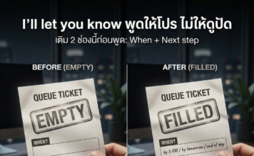 “I’ll let you know” พูดยังไงไม่ให้ดูปัดงาน (มีเวอร์ชันโปร)