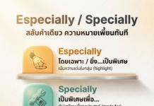 “Especially / Specially” คนชอบสลับจนความหมายเพี้ยน
